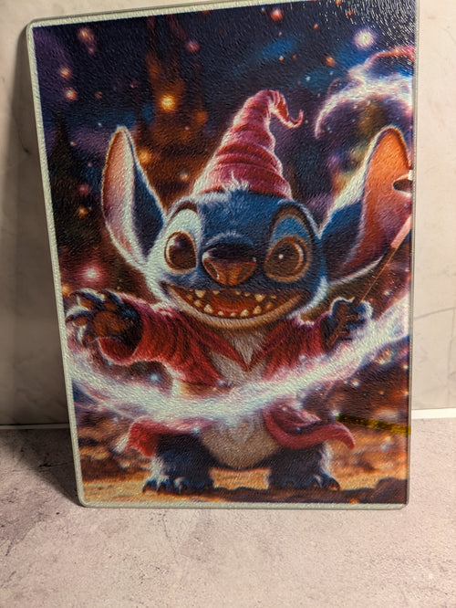 Stitch Wizard glass cutting board - front view