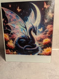 8x10 Glass Sublimation Cutting Board - Dragon Fantasy Art