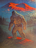 Bigfoot sublimation glass cutting board - front detail view