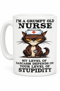 I'm A Grumpy Old Nurse mug front view