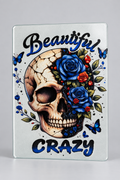 Beautiful Crazy Glass Cutting Board - detail view