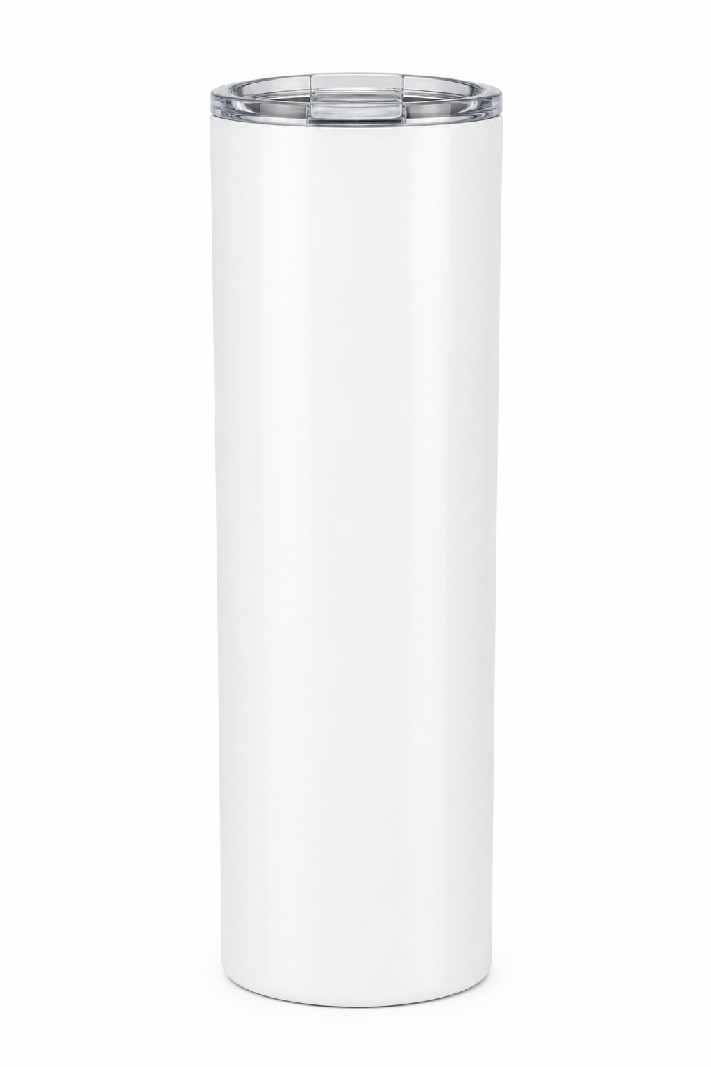 Plain white 20oz straight tumbler