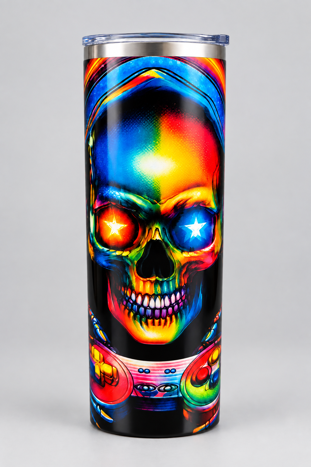 20 oz Straight Tumbler Skull - commercial packshot