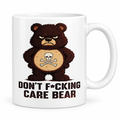 Don't F*cking Care Bear 11 oz Ceramic Mug - Front View