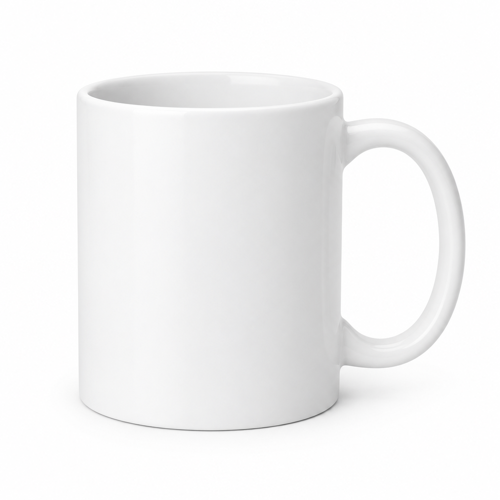 11oz white ceramic mug
